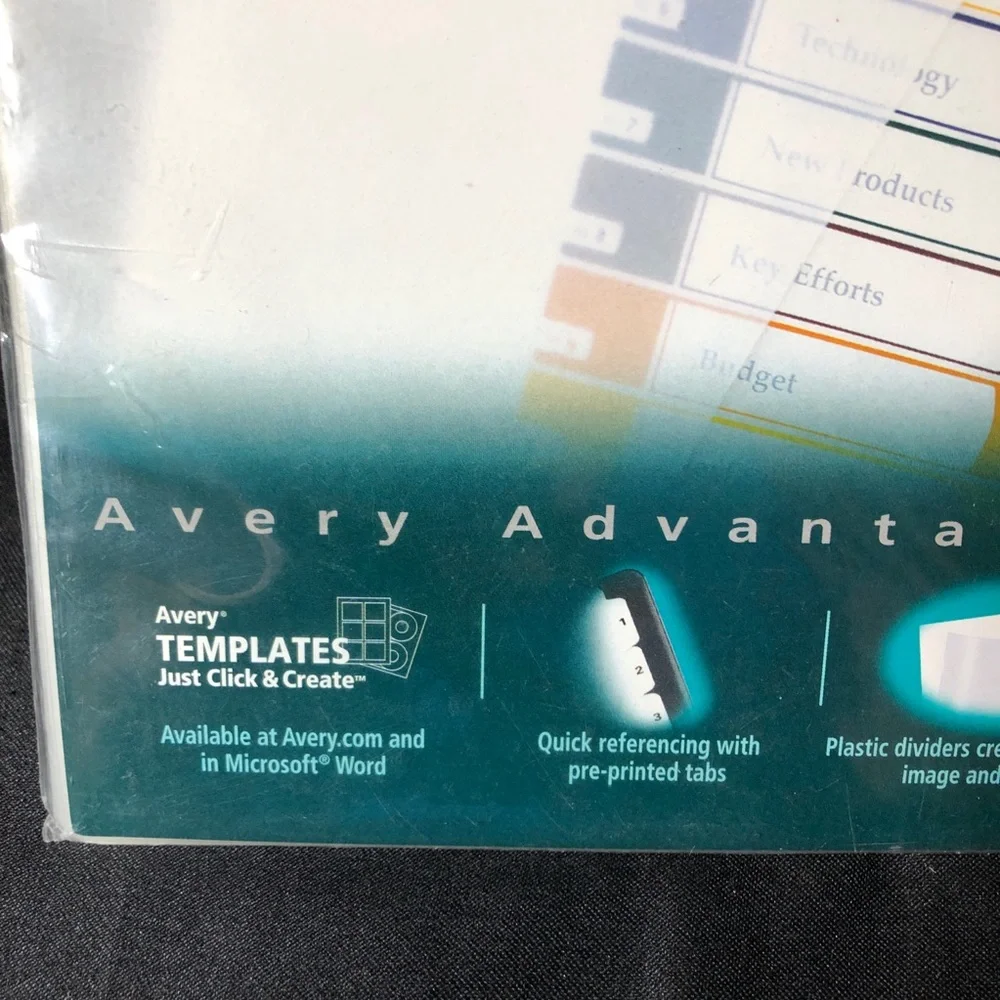 Avery Translucent Table of Contents Dividers - Multicolor
